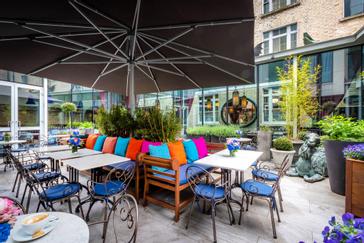 The Trinity City Hotel | Dublin | Courtyard Garden, ambiente esterno del ristorante presente nel Trinity City hotel, al centro di Dublino